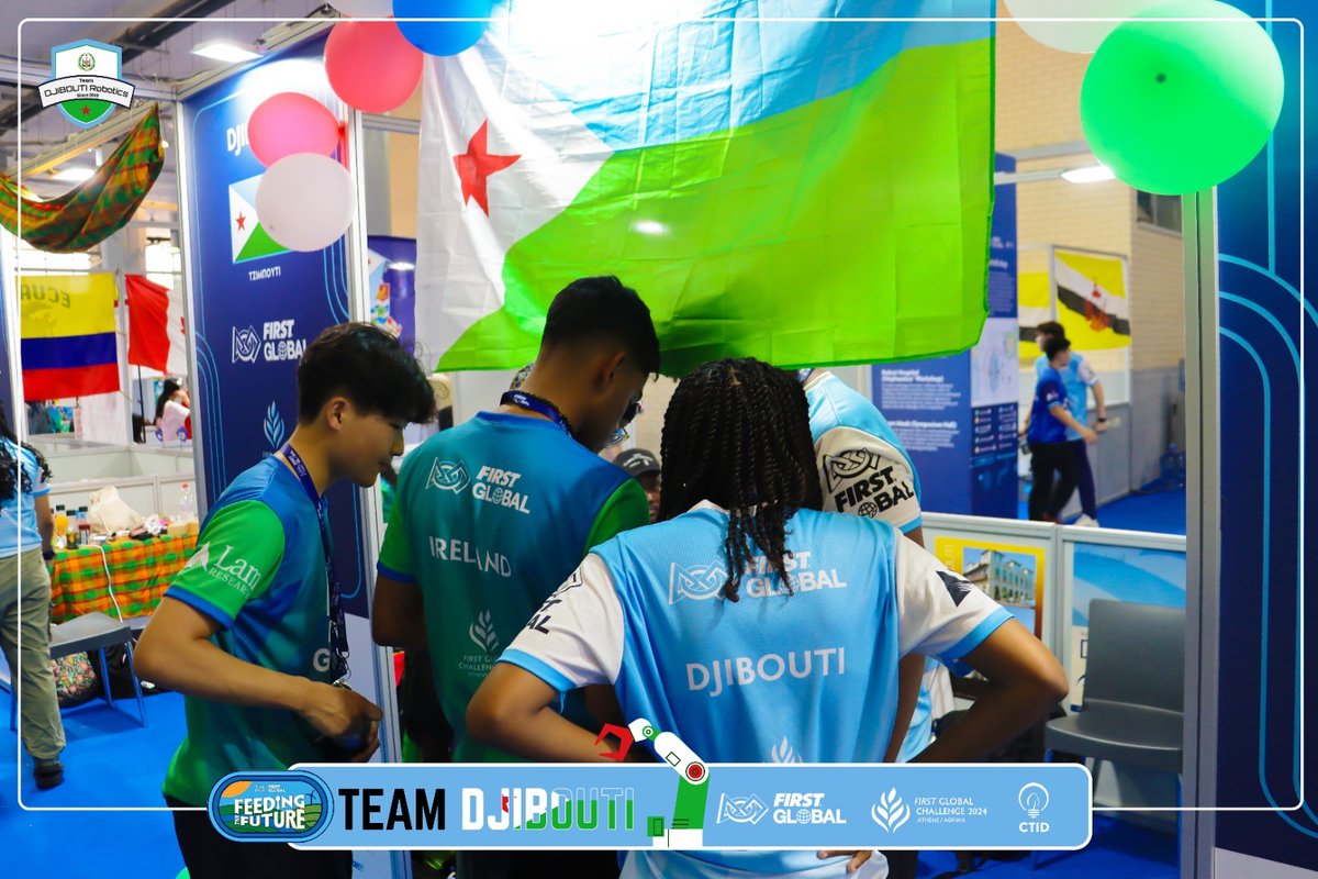 Team253Robotic's tweet photo. 🎯🔥Notre stand attire de nombreux visiteurs,y compris les organisateurs du #FGC ainsi que des Teams faisant partie de nos alliances dans la compétition!

#Djibouti #FGC2024Athens #TeamDjiboutiRobotics https://t.co/CnWo5ohkvf