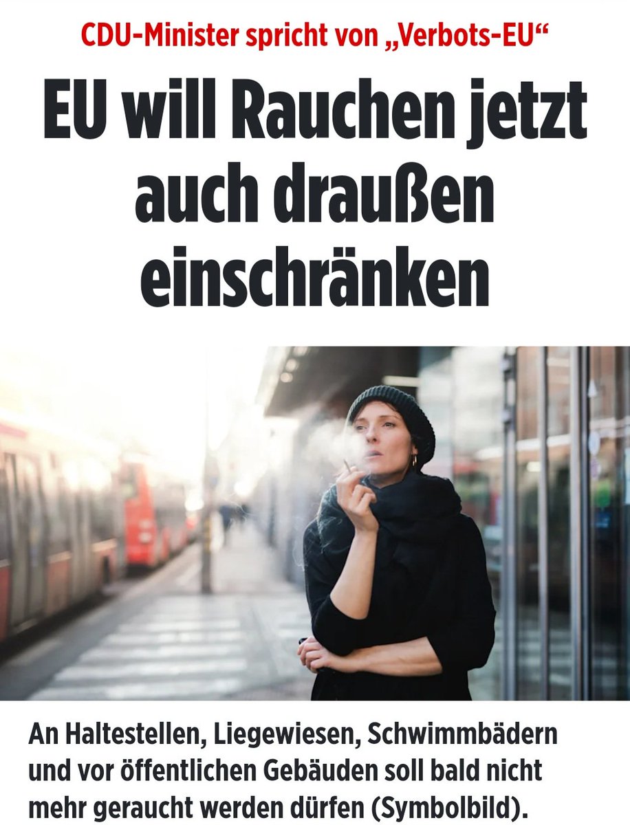 zukunft37's tweet image. Die EU, die vermutlich am meist gehasste und verachtete Institution unserer Zeit, will die Freiheiten der Bürger weiter beschneiden und sie zu willigen Marionetten erziehen.
Jetzt sind die Raucher dran!
Diese EU widert mich an, und ich fordere den #Dexit! 🤬