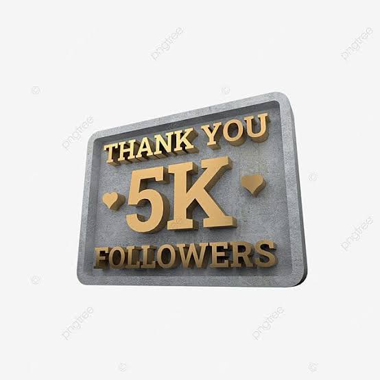 thank you for 5k followers