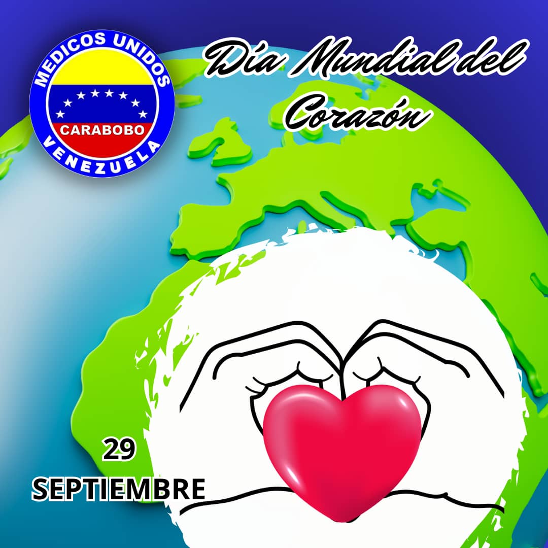 muvcarabobo's tweet photo. Cada #29Sept es el #DiaMundialDelCorazon. Las enfermedades cardiovasculares son la 1ra causa de muerte en el mundo; 17 millones de personas mueren al año por esta razón, representando un tercio de la población mundial. La prevención cardiovascular es una obligación. #CuidaTu❤ https://t.co/Y2rpjSKKPa