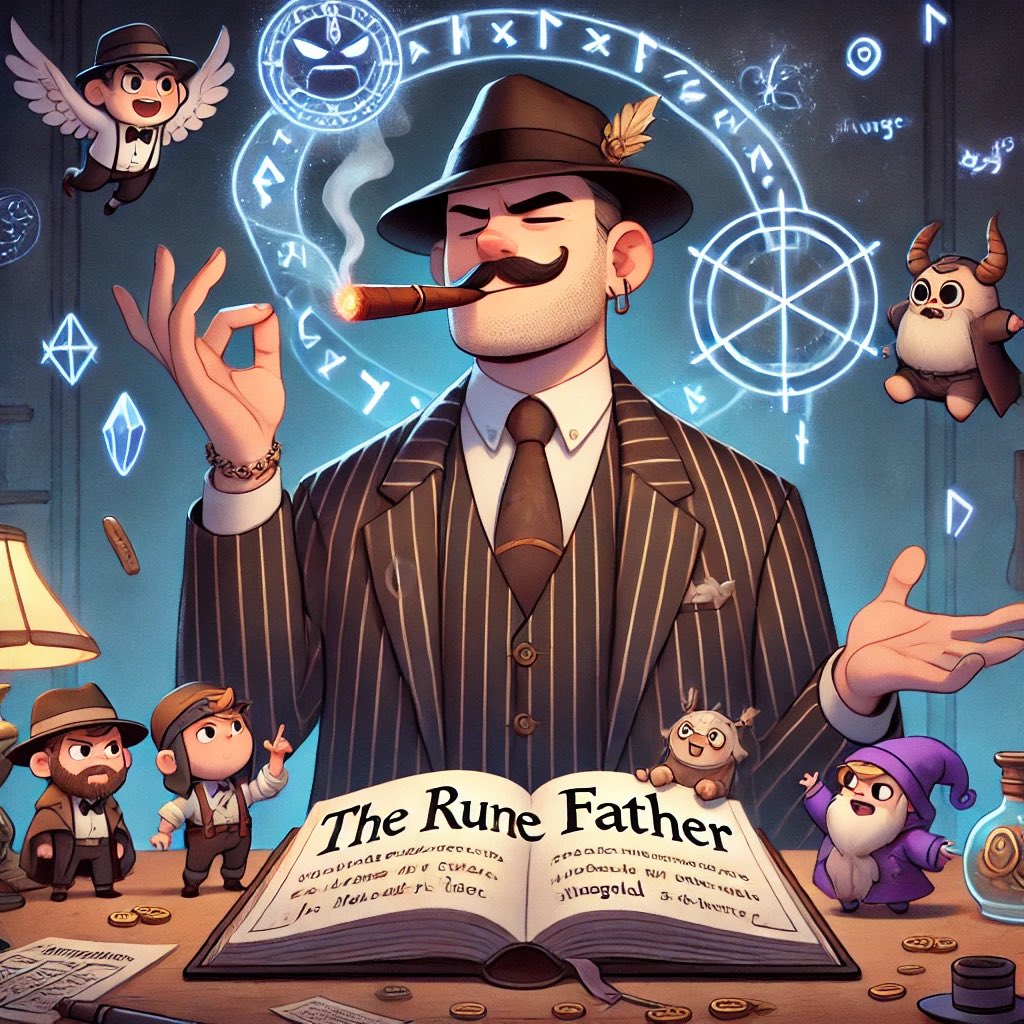 The_Rune_Father's tweet photo. Bitcoin… it’s like the streets. One day you’re up, the next, everything’s on the line. But the Rune Father knows—real power comes from patience, from playing the long game. When the market dips, that’s when you make your move. 🤌#RuneFather #Bitcoin #CryptoMoves #Runes https://t.co/9oy24hg7mM