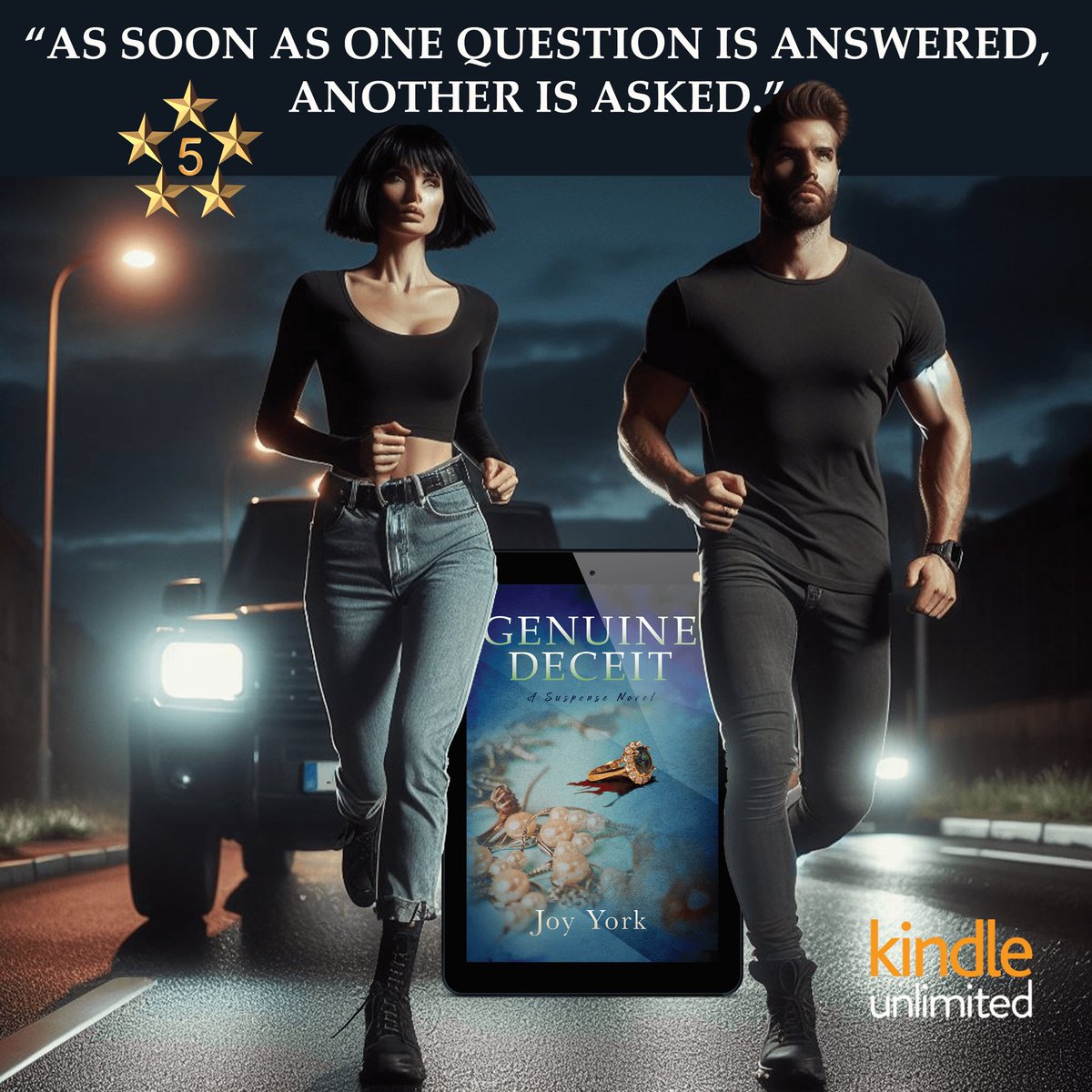 GENUINE DECEIT 

A fast-paced #mystery #thriller with a little #romance.

#Kindle &amp; #Free w/ #KU

buff.ly/3wHAFUW

#BookReview “A novel filled with intrigue, mystery, unsuspected romance, and twists.”

#thriller #CrimeFiction #Mystery #ActionAdventure #BooksWorthReading