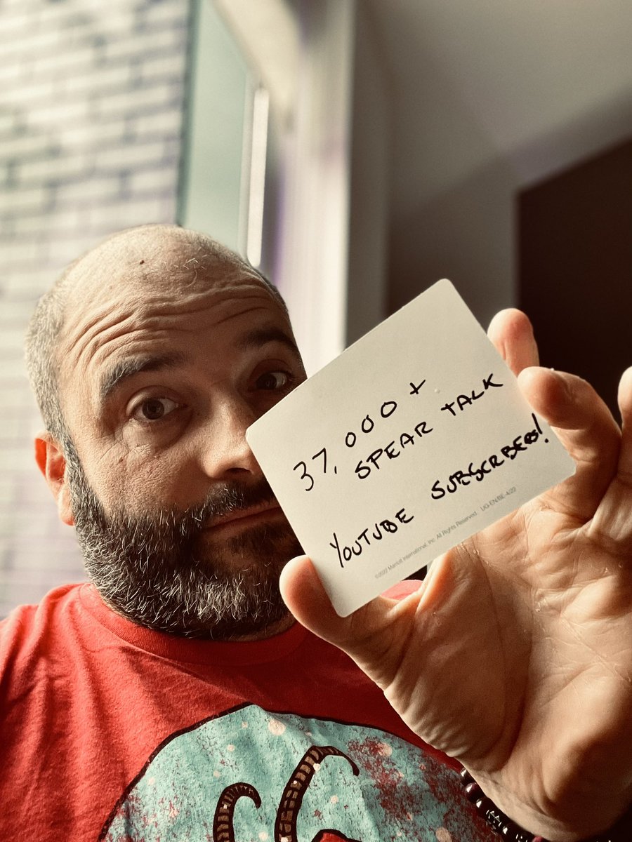 JM Guarnieri (@silverspear44) on Twitter photo Just crossed 37,000+ <a href="/SpearTalk/">SpearTalkPodcast</a> YouTube subscribers! Thank you ALL!
#GratefulHeart #humbled #hardwork Just crossed 37,000+ <a href="/SpearTalk/">SpearTalkPodcast</a> YouTube subscribers! Thank you ALL!
#GratefulHeart #humbled #hardwork