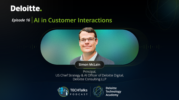 #AI is not just chatbots anymore. Fascinating to hear about #AI’s evolving role in #CustomerInteraction on the latest #TECHTalks #podcast episode. deloi.tt/4epQOiC
