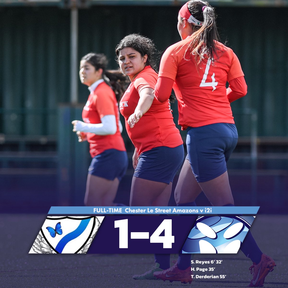 Thei2iSAGameday's tweet photo. 𝗕𝗔𝗖𝗞 𝗧𝗢 𝗕𝗔𝗖𝗞 𝗪𝗜𝗡𝗦! 🤩

Our girls record successive victories in the @NERWFL thanks to a brace from Steph and one each from Harper and Tvene.

A professional performance, well done! 👊

#OneBigFamily https://t.co/Rr0wEvr3cS