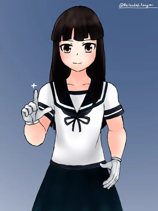 初雪ちゃん#艦これ版深夜の真剣お絵描き60分一本勝負#艦これ版真剣お絵描き60分一本勝負_20240929 