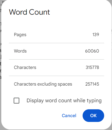 60K WORDS!!!