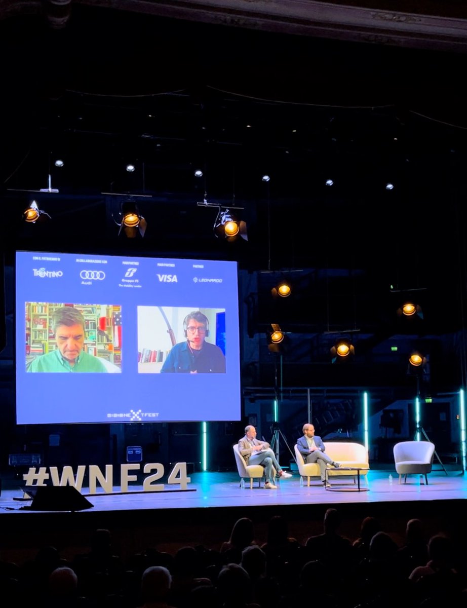 Wired Italia (@wireditalia) on Twitter photo Al #WNF24 con <a href="/FedLeoni/">Federico Leoni</a> (Corrisp. USA, SkyTg24), <a href="/lorepregliasco/">Lorenzo Pregliasco</a> (founding partner, <a href="/you_trend/">Youtrend</a>) e Gianni <a href="/riotta/">Riottoso podcast</a> (Direttore del Master in Giornalismo e Com. multimediale, <a href="/UniLUISS/">Luiss Guido Carli</a>) per parlare di democrazia e politica negli Stati Uniti nel talk "Che America (e democrazia) sarà?" Al #WNF24 con <a href="/FedLeoni/">Federico Leoni</a> (Corrisp. USA, SkyTg24), <a href="/lorepregliasco/">Lorenzo Pregliasco</a> (founding partner, <a href="/you_trend/">Youtrend</a>) e Gianni <a href="/riotta/">Riottoso podcast</a> (Direttore del Master in Giornalismo e Com. multimediale, <a href="/UniLUISS/">Luiss Guido Carli</a>) per parlare di democrazia e politica negli Stati Uniti nel talk "Che America (e democrazia) sarà?"