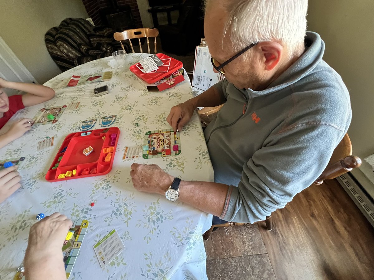 whitlock_annie's tweet photo. Monopoly Go Party. This game is fun. 4 players and many twists and turns. Go out and get it. @Tryazon @Hasbro https://t.co/GOOD9LCzaS