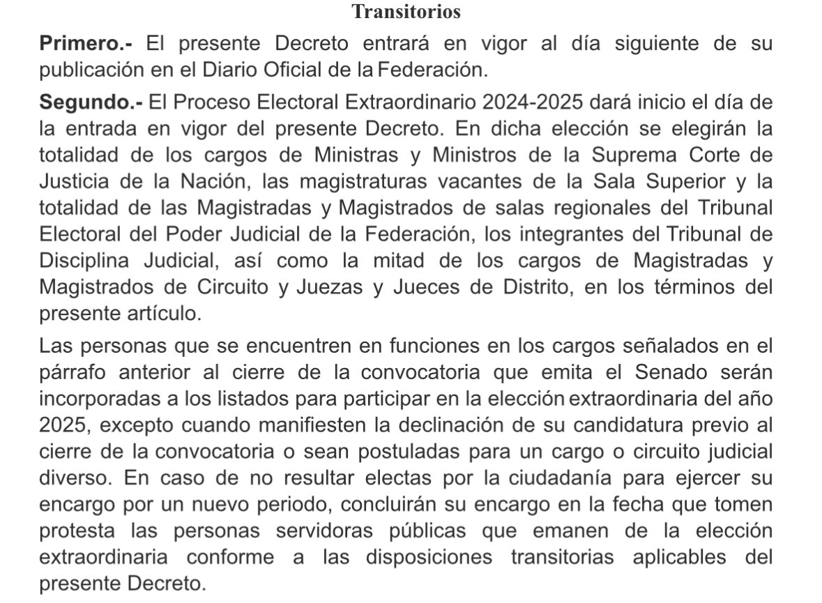 ⚠️#IndependenciaJudicial La reforma al poder judicial de México es de no creer, un escándalo. 

Texto: dof.gob.mx/nota_detalle.p…