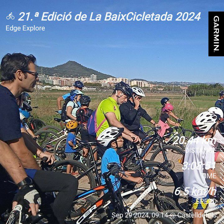 Avui hem gaudit de la #baixcicletada2024 pels carrers, camins i carreteres del Baix Llobregat desde #Castelldefels fins #SantJoanDespí a la setmana de la mobilitat sostenible <a href="/Mobilitat_AMB/">Mobilitat AMB</a> <a href="/bicicletaAMB/">Bicicleta AMB</a> <a href="/baixcicletada/">La BaixCicletada</a> <a href="/cebllob/">Consell Esportiu del Baix Llobregat</a> <a href="/Bicibox_AMB/">Bicibox_AMB</a> <a href="/AjCastelldefels/">Ajuntament de Castelldefels</a> <a href="/esportcat/">Esports</a> <a href="/Garmin/">Garmin</a>