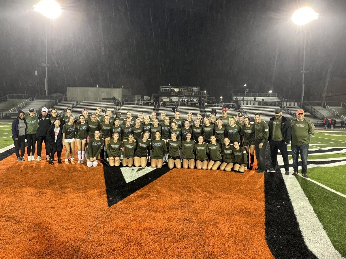 MND_soccer's tweet photo. Proud of both programs for an awesome event and tribute🇺🇸💙 https://t.co/i5ZEJufVru