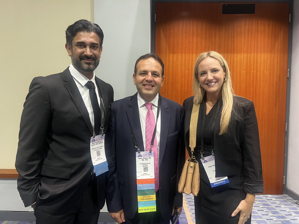 TamerRefaatMD's tweet photo. Whether in the conference hallways or at planned dinners, #ASTRO24 is the perfect place to reconnect with beloved friends and colleagues. Grateful for these moments! #RadOnc https://t.co/5ceD4ctxkN