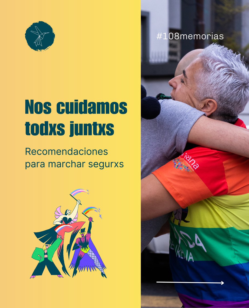 coalicionTLGBI's tweet photo. Faltan 6 horitas para la #21MarchaTLGBI❤️🧡💛💚💙💜
En este hilo te dejamos algunas recomendaciones de cuidado para que esta marcha sea un espacio seguro ❤️ ¡compartilas!
Y nos vemos a las 17 horas en la Escalinata de Antequera.
#orgullopy #108memorias #PejuJabatalla https://t.co/INOoNvgRcq