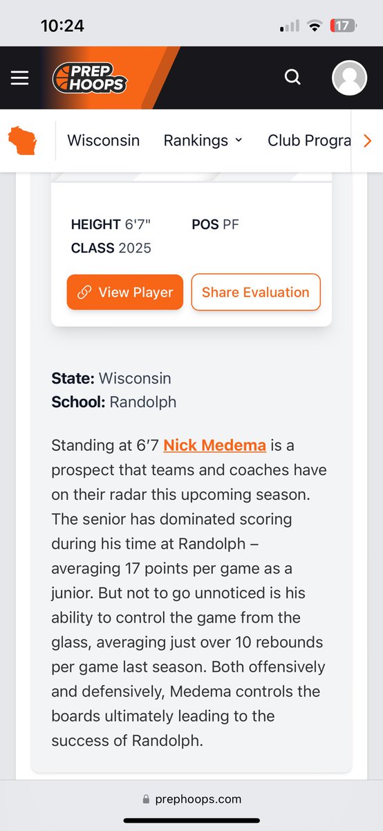 Really appreciate it! <a href="/CoachRobinsonWI/">Coach Robinson</a> <a href="/WisBBYearbook/">Mark Miller</a> <a href="/PrepHoops/">Prep Hoops 🏀</a> <a href="/PrepHoops_WI/">Prep Hoops Wisconsin</a> <a href="/WITruthBB/">WI Truth Basketball</a>