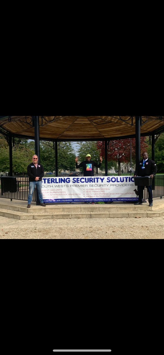 A massive thankyou to Darren Simms &amp; Zak Roby from Sterling Security Solutions for supplying the security for the knife collection box &amp; for their generous donation of £200 to go towards the new knife surrender box - this will be at every monthly half marathons