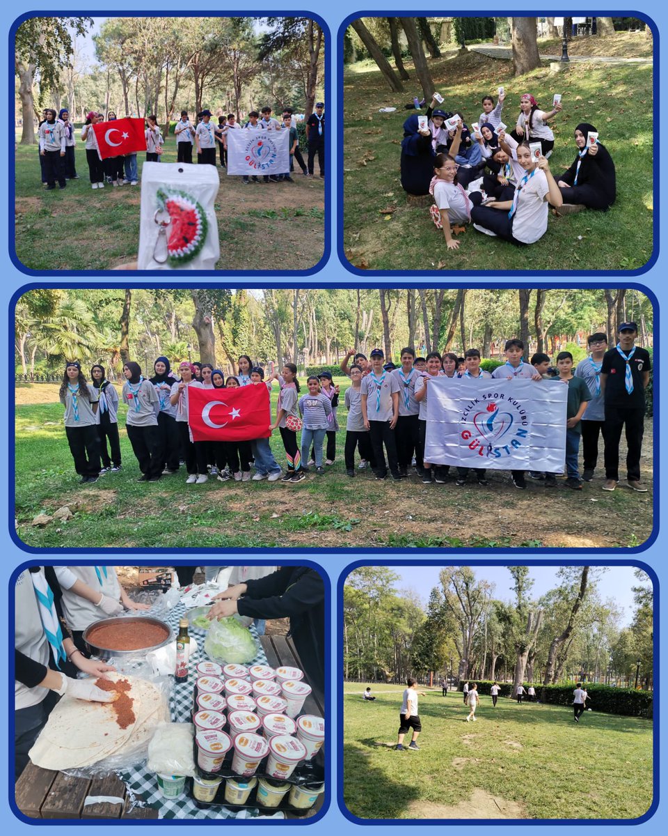 Tatil bize çok uzun geldi; özledik, bekledik,istedik,bu günü iple çektik :)
Elhamdülillah bugün izcilik dönem açılışını yaptık hem de oyunlar, yarışlar, ev yapımı çiğ köfte ve asil bir diriliş simgesi anahtarlık hediyesi ile…
Besmele bizden
Katılım izcilerden
Bereket Rabbimizden