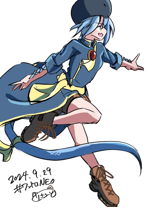 #ワンドロNEO   ポーズワンドロ 1h時点! 今回もリザちゃ～ん!!  もう少し修正して上げますよ!! 