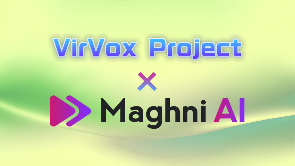 【お知らせ】(1/9)
VirVox Projectは、アメリカ発の新規商業歌声合成ソフト「Maghni AI」とのコラボレーションが決まりました。
VirVox ProjectはサードパーティーとしてMaghni AIに加入し、第1弾として「白上虎太郎 - 義」が制作・リリースされます。

当初は単発プロジェクトの予定でしたが、Maghni