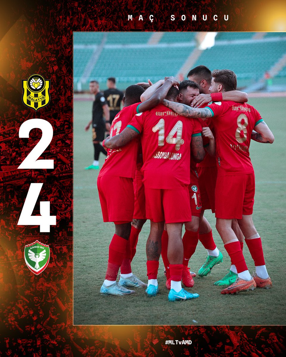 amedskofficial's tweet photo. Maç Sonucu | 2-4
#MLTvAMD https://t.co/0zuywSyk9r
