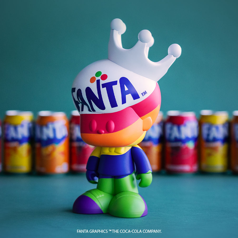 Funko's tweet photo. Donโt let the bubbles run out! Enter the launch for Fanta edition Project Fred while itโs still fresh. Join now at https://t.co/6duGJpYjm1. #ProjectFred #Funko #Fanta https://t.co/3Y7MUPMupQ