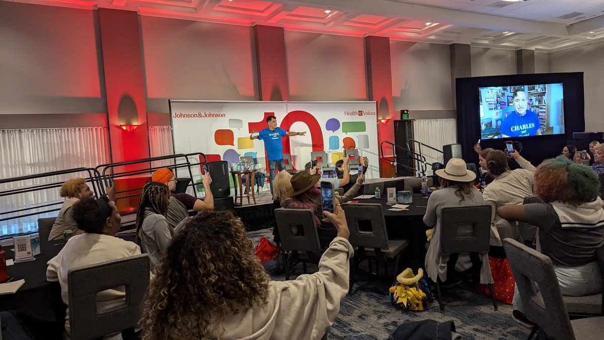 The spirit of #HealtheVoices 2024... We broke barriers and shared energy! 🎉🧡♥️🎁