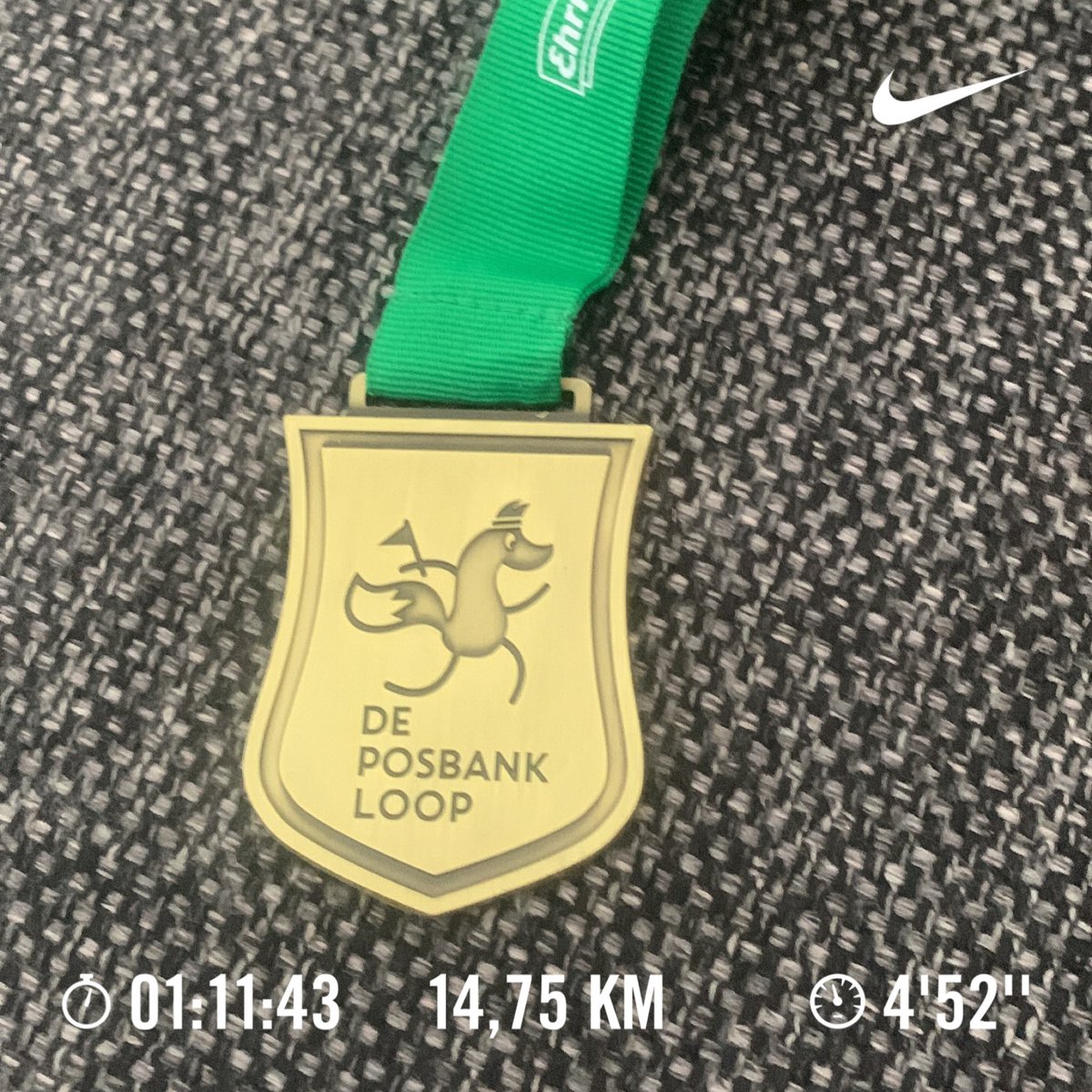 Brinkie1985's tweet photo. Weer een medaille erbij voor de verzameling. Dit keer thuiswedstrijd #posbankloop https://t.co/DqczwXAKNa