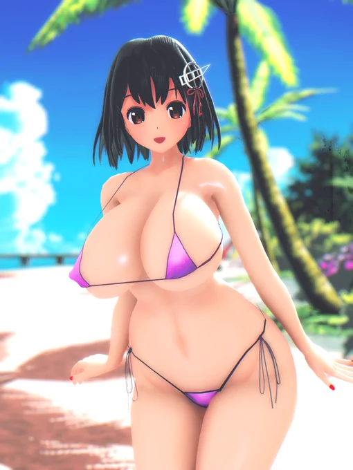 #今月描いたイラストを晒そう今月作ったMMD。健全なやつw 