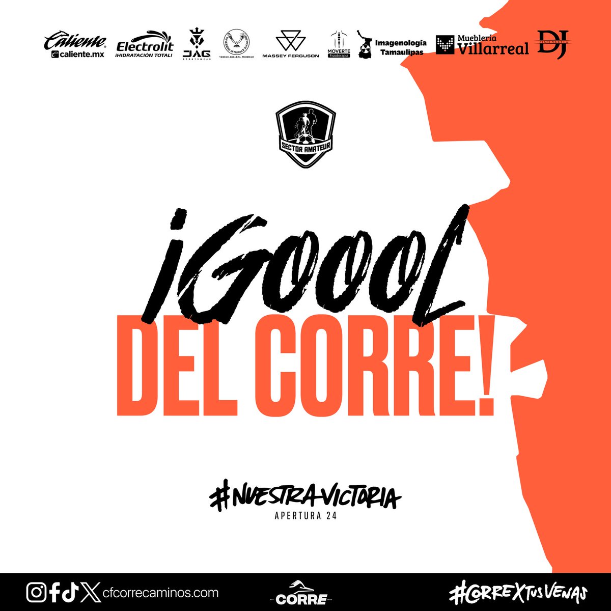 🔷🔶#CorreSub17 | Semifinal Torneo Estatal 2007 

GOOOOOOOOOOOOOOOOOOOOOOOOOOOOOOOOOOOOOOOOOOOOOOOOOOL NARANJA🧡🗣️🗣️

ANOTADO POR LUCA ESPINOSA7️⃣🗣️🧡

Corre 1 - 1 ADP FC     

#NuestraVictoria 🧡 #CorreXTusVenas