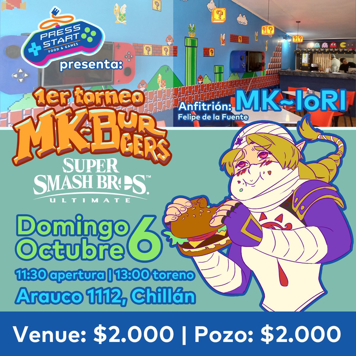 Les recuerdo que el próximo domingo tenemos torneo en Chillán en el local de <a href="/MK_IoRi/">MK~IoRI</a> , que se descongelará de su retiro para intentar ganar su propio torneo 😎👍

Pre inscripciones acá, pueden pagar en el mismo formulario o en el venue: 

forms.gle/1mKwkDCc5eiMjs…