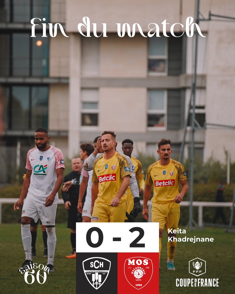MaladrerieCaen's tweet photo. 90’
Victoire et qualification de nos Maladiens à Herouville 💪
Il y avait un gros combat à délivrer aujourd’hui, mission accomplie !
⏭️ 5eme tour
#SCHMOS 0-2 #CoupeDeFrance https://t.co/8DWd5NAUDg
