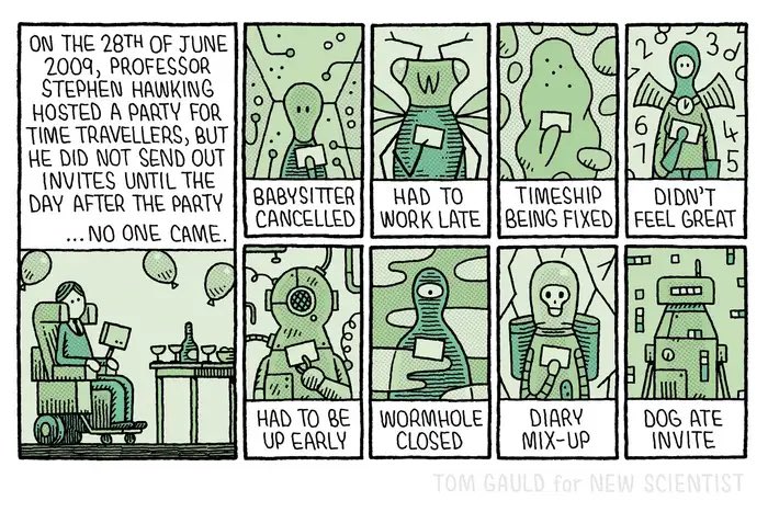 My latest <a href="/newscientist/">New Scientist</a> cartoon. Based on a true story. Well, the first panel is true, anyway.