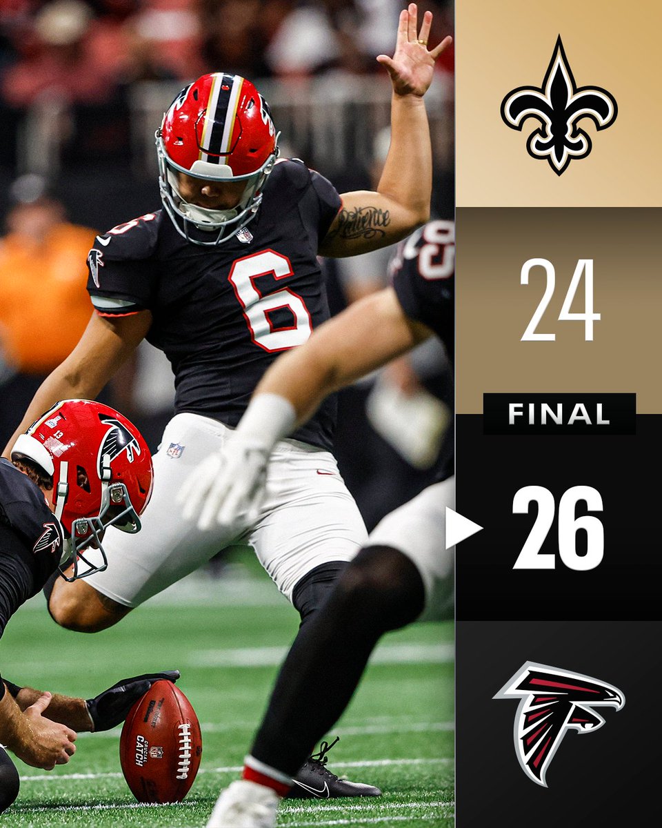 FINAL: The <a href="/AtlantaFalcons/">Atlanta Falcons</a> get the win behind Younghoe Koo's 58-yard game winner!
