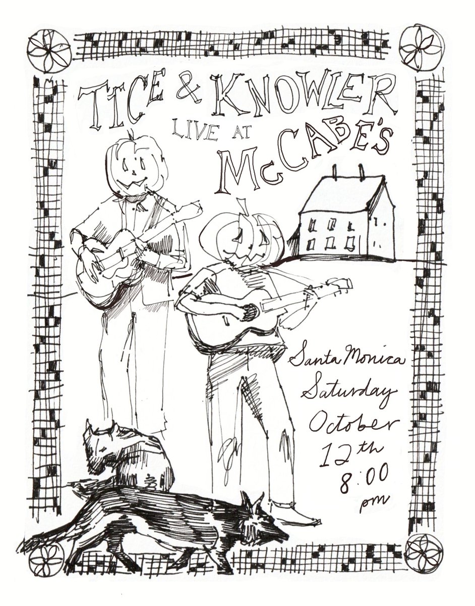Los Angeles! Playing McCabe’s guitar shop on October 12th with my good friend Cameron Knowler. Grab your tickets in advance and we’ll cya there.