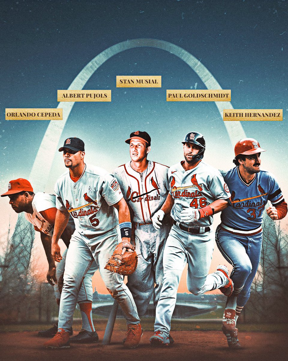 gatewaygrinders's tweet image. Paul Goldschmidt was the 5th Cardinals First Baseman to win an MVP award.

Thanks for the memories Goldy 🥲