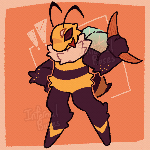 #BugFables 
been getting into the game, so i doodled a little something