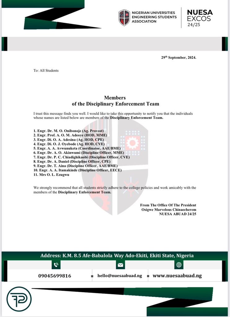 NUESA ABUAD 🛠⚙️ tweet media