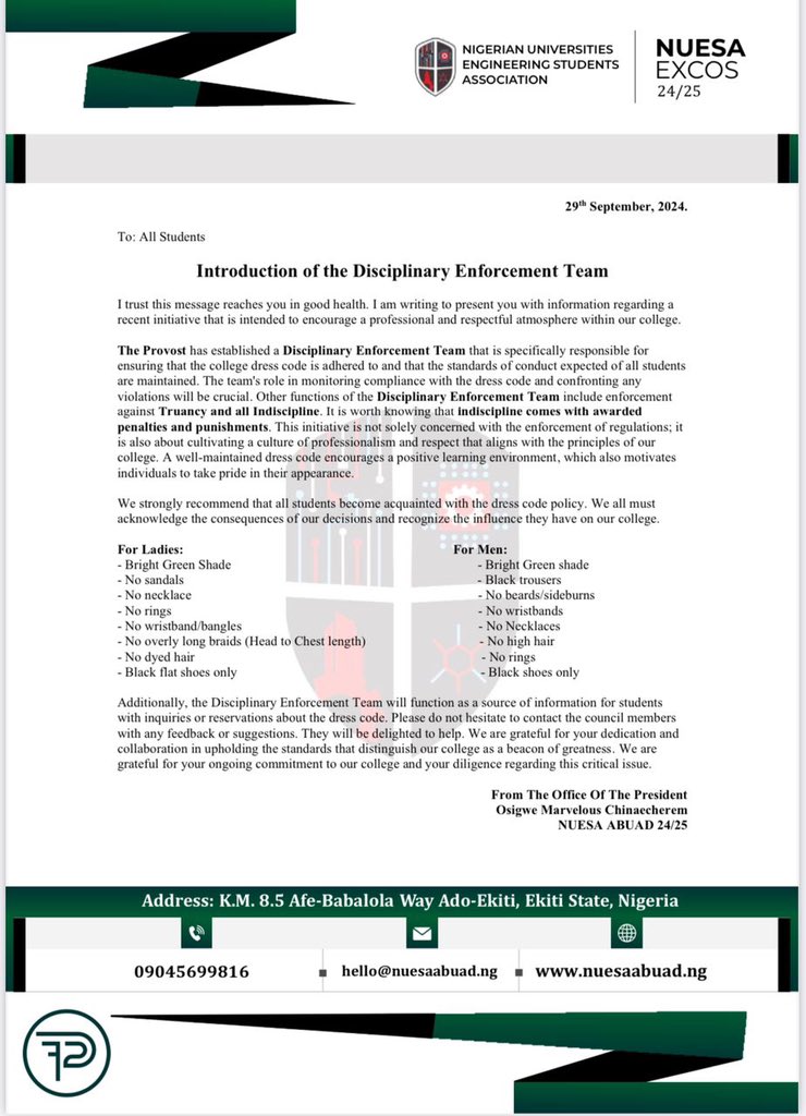 NUESA ABUAD 🛠⚙️ tweet media