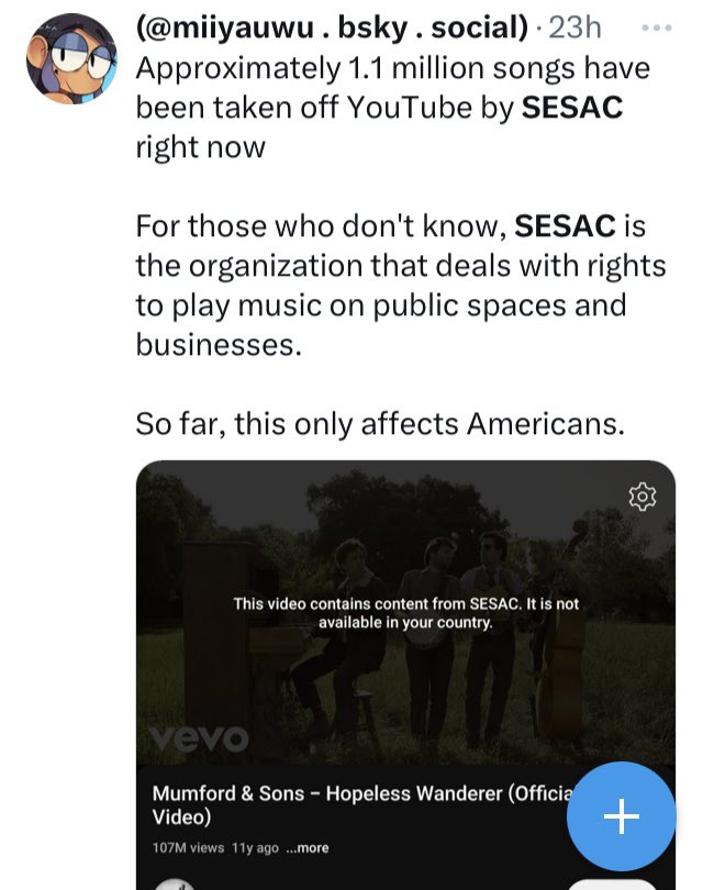 drowzeeking's tweet image. What are the odds of these happening the same day?

Copyright is Broken.

#InternetArchive #Youtube #SESAC