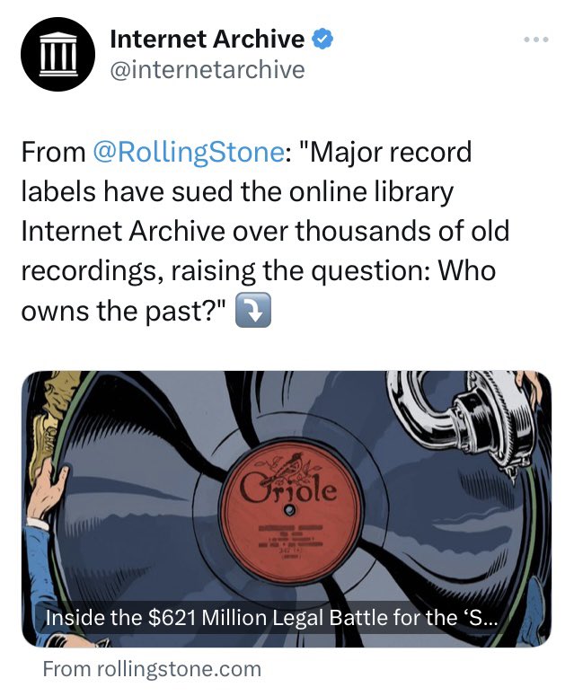 drowzeeking's tweet image. What are the odds of these happening the same day?

Copyright is Broken.

#InternetArchive #Youtube #SESAC