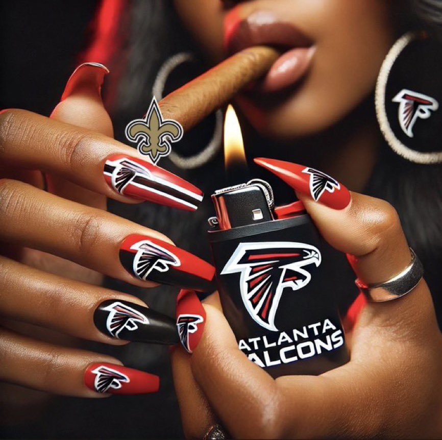 LadyE_tellem's tweet photo. Baby i don’t even smoke! But look here! 

FALCONS WIN! #RiseUp https://t.co/pJ9syeNrpU