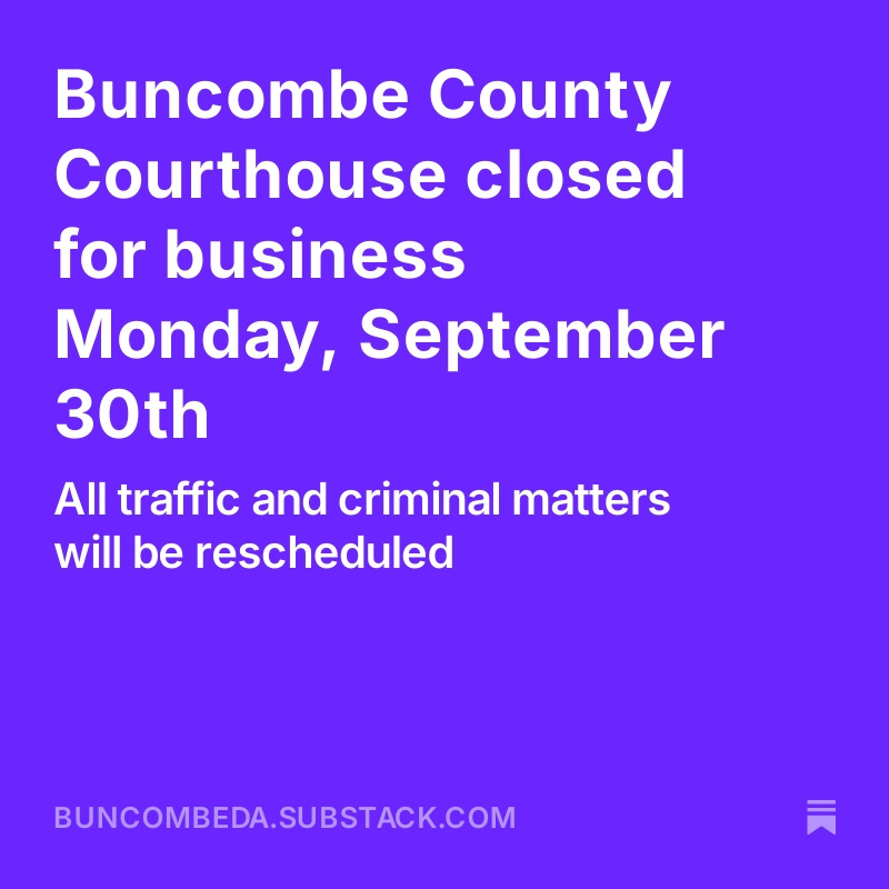 Buncombe County DA tweet media