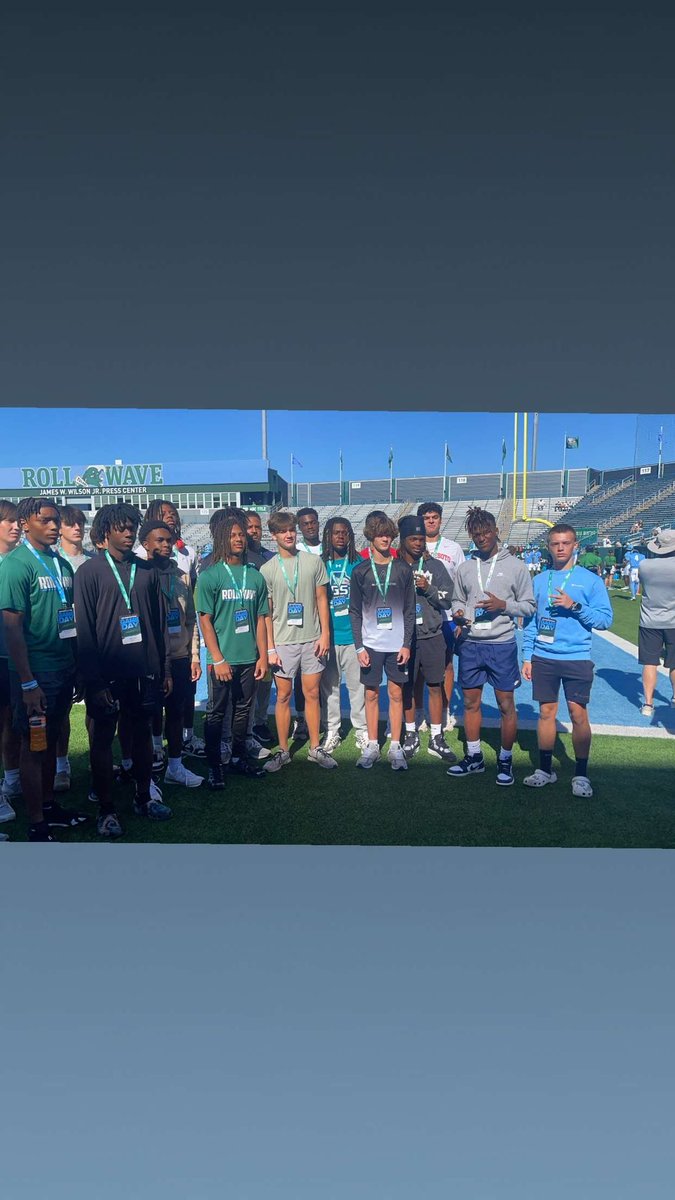 Enjoyed Tulane <a href="/GreenWaveFB/">Tulane Football</a> game/visit yesterday look forward to coming back <a href="/CoachJonSumrall/">Jon Sumrall</a> <a href="/ColeHeard_GM/">Cole Heard</a> <a href="/coachtufbpd/">CoachTUFBPD</a> <a href="/CoachGasparato/">Coach Greg Gasparato</a> <a href="/PresidentCRT3R/">Carter “President” Davis</a> <a href="/Bama_2A/">Bama 2A</a> <a href="/GCoastAthletics/">Gulf Coast Athletics</a> <a href="/SLESAthletics/">SLES Athletics</a>