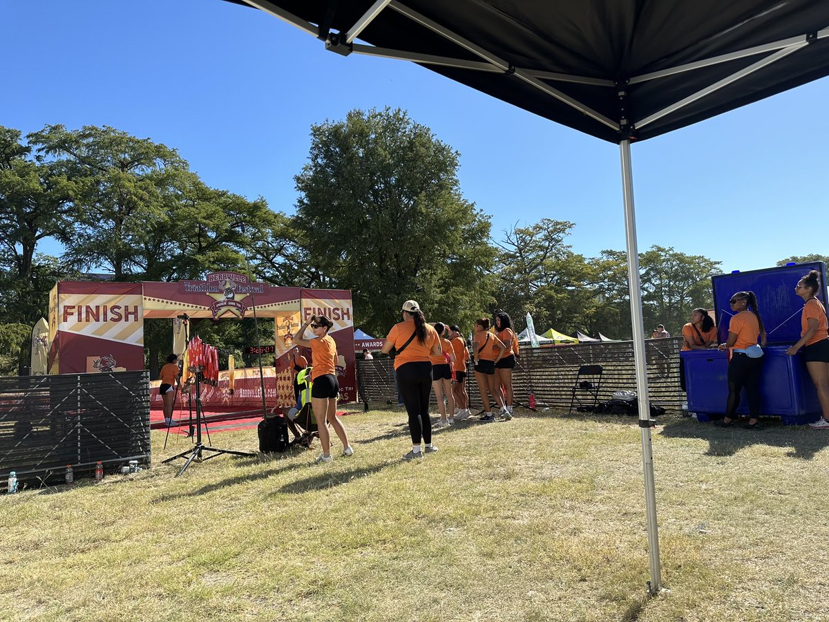 Today we got to volunteer and pass out medals to all the participants running in the Kerrville Triathlon. So many participants from all ages and from various cities.