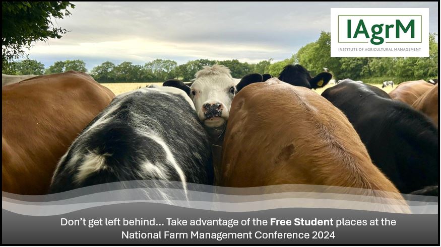 The Institute of Agricultural Management (@iagrm) on Twitter photo 🚜 100 FREE STUDENT PLACES! 🌾 Join us for the National Farm Management Conference on 7th Nov at QEII Centre, London. #IAgrM
✨ Apply by emailing events@iagrm.com. Must be an IAgrM student member.
More info visit the website: iagrm.com 🚜 100 FREE STUDENT PLACES! 🌾 Join us for the National Farm Management Conference on 7th Nov at QEII Centre, London. #IAgrM
✨ Apply by emailing events@iagrm.com. Must be an IAgrM student member.
More info visit the website: iagrm.com