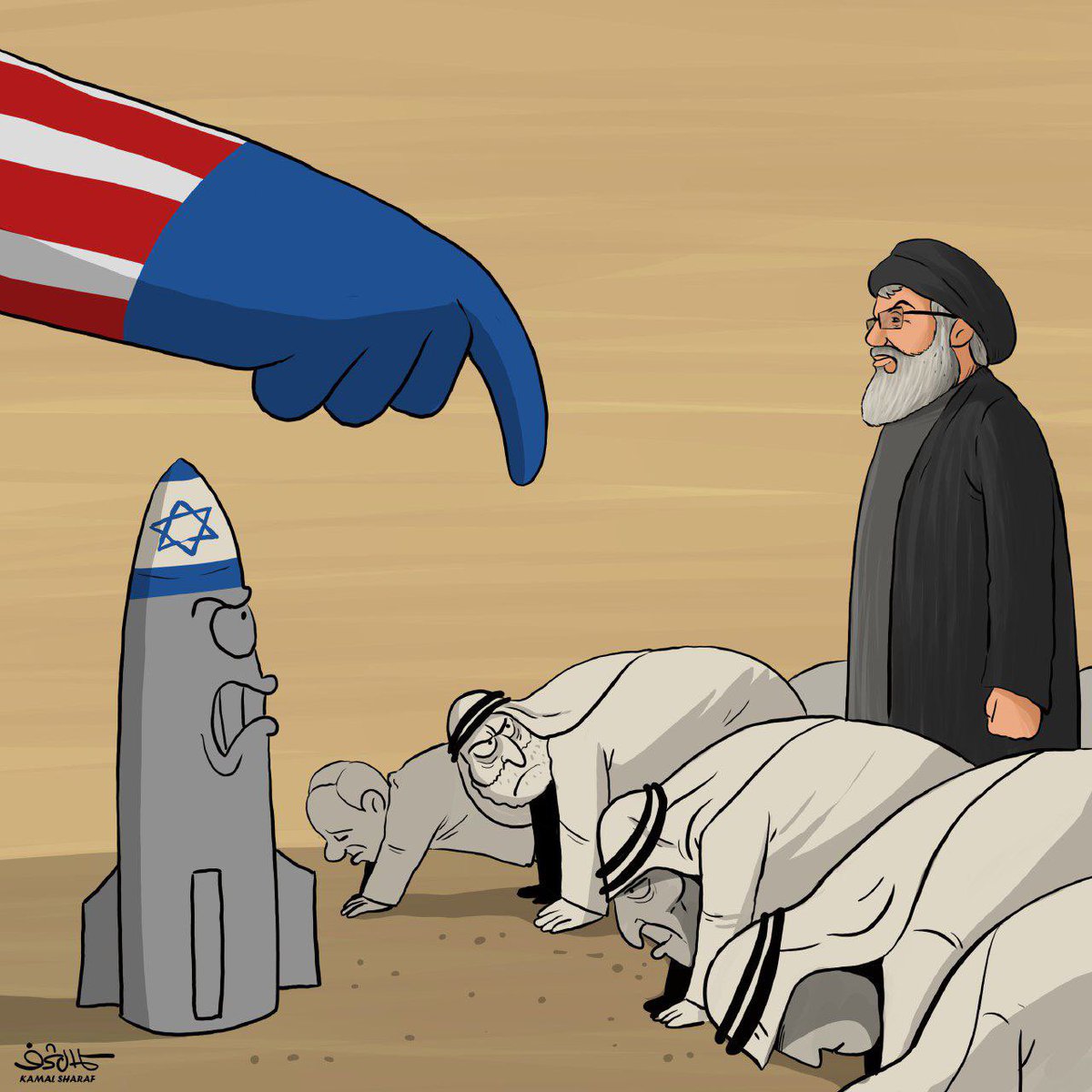 He refused to! 

Nasrallah was a HERO!