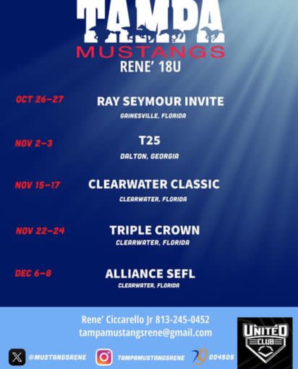 Fall Schedule dropped‼️‼️