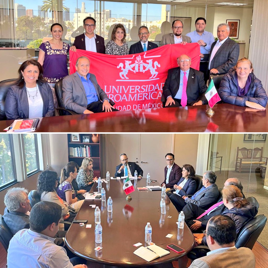 Recibimos la visita de un grupo de  <a href="/IberoEgresados/">Orgullo Ibero</a>, liderado por <a href="/ElbaHentschel/">Elb@</a> y Alex Rueda <a href="/alxrueda/">Alex</a>. Platicamos sobre las mejores prácticas para vincular entre sí y con su alma mater a los egresados. <a href="/ConsulMexLan/">Consulado General De México en Los Ángeles</a> acompañará siempre este tipo de iniciativas de organización 🇲🇽