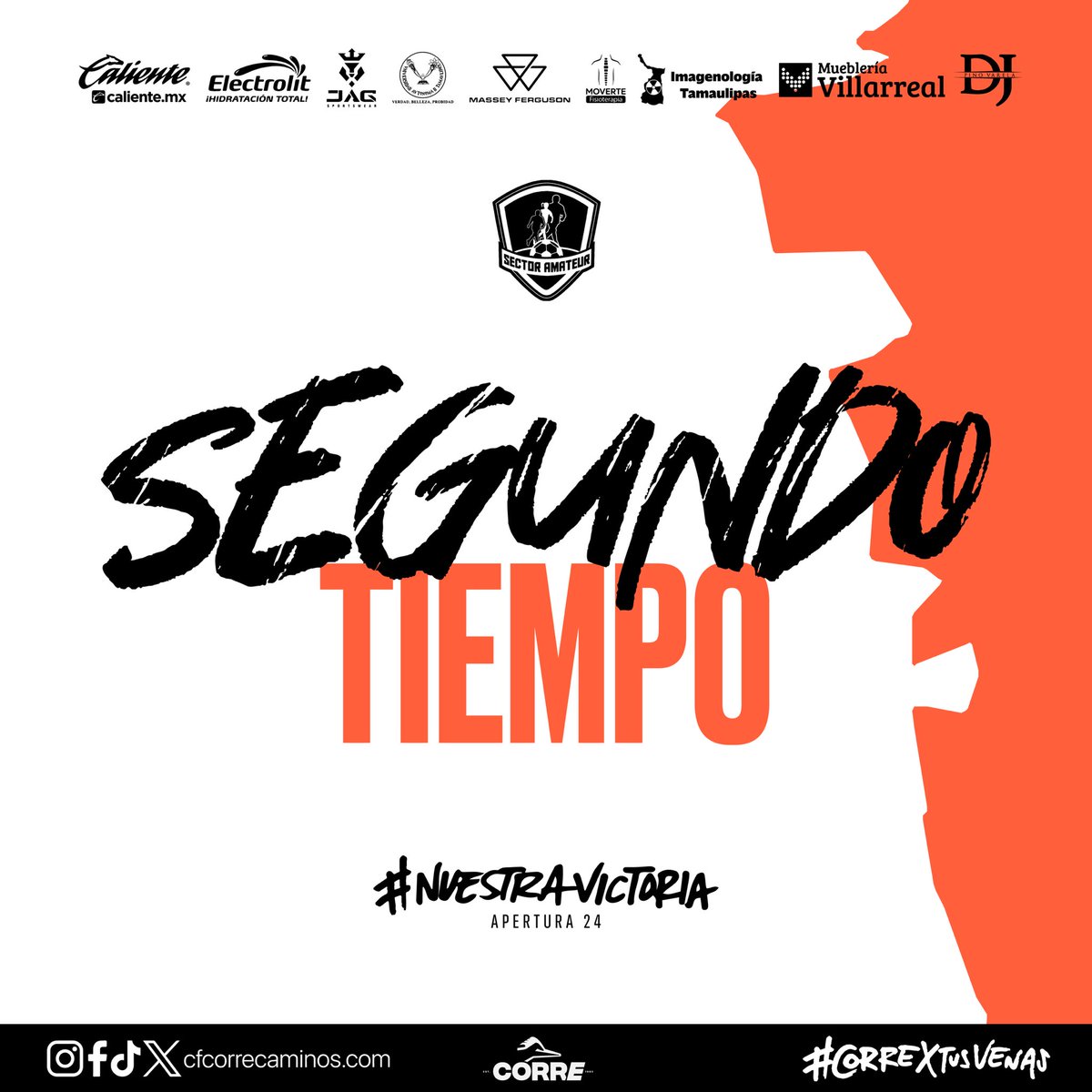 🔷🔶#CorreSub17 | Final Torneo Estatal 2007 

Segundo Tiempo  

Iniciamos la segunda parte, vamos por todo y a darle la vuelta Corre🧡🗣️

Corre 0 - 2 Cepeda Matamoros 

#NuestraVictoria 🧡 #CorreXTusVenas