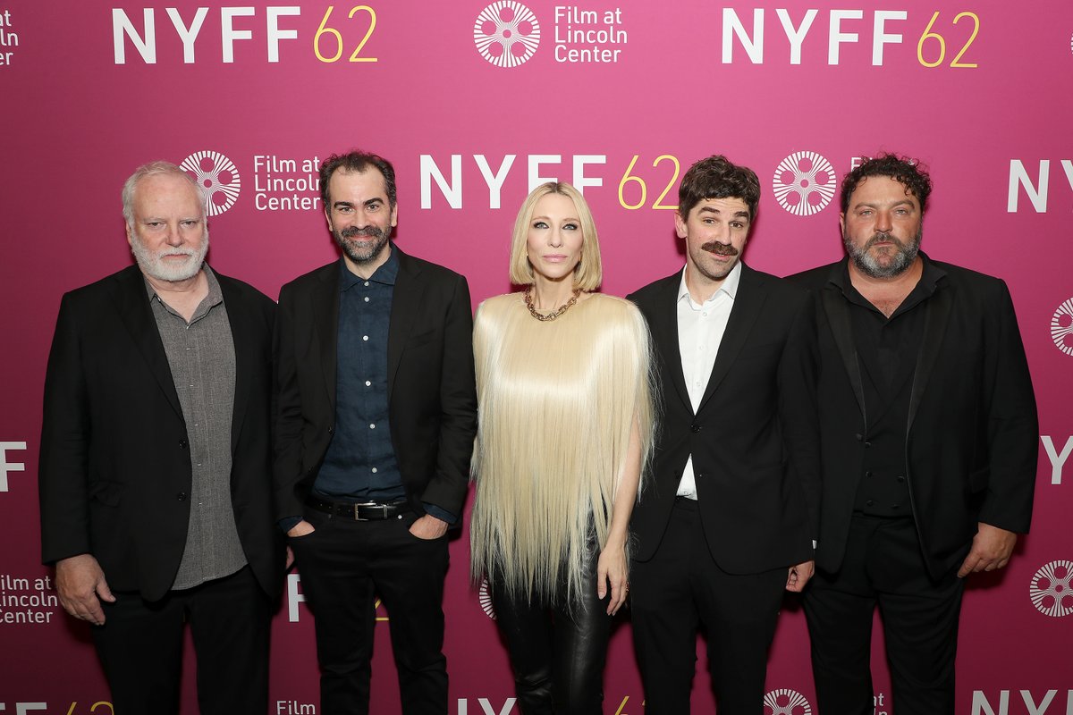 Rock on Gold Hair Woman ✨ Cate Blanchett stunned at the New York Film Festival screening of RUMOURS with co-star Denis Ménochet and directors Guy Maddin, Evan Johnson, and Galen Johnson. Opening in theaters nationwide October 18! #RumoursMovie #NYFF62 <a href="/TheNYFF/">New York Film Festival</a>